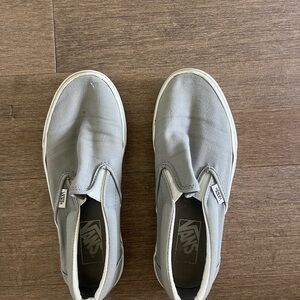Vans Women’s Gray Slip-On Shoes